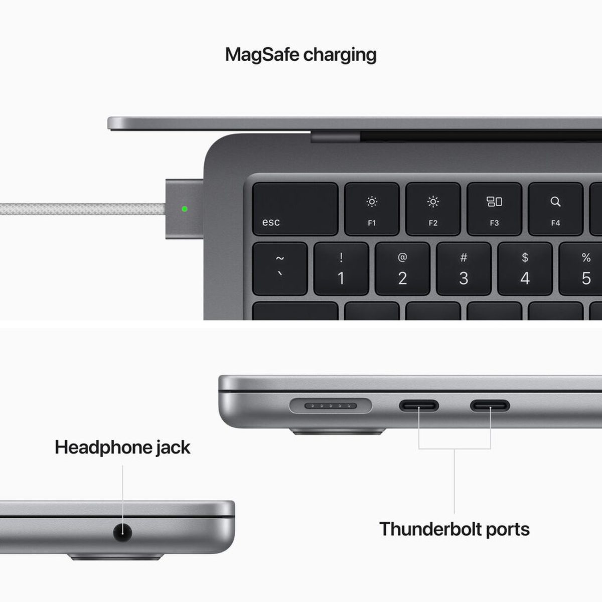 Apple MacBook Air 13 Retina MLXX3 Space Gray (M2 8-Core GPU 10-Core, 8GB, 512Gb)